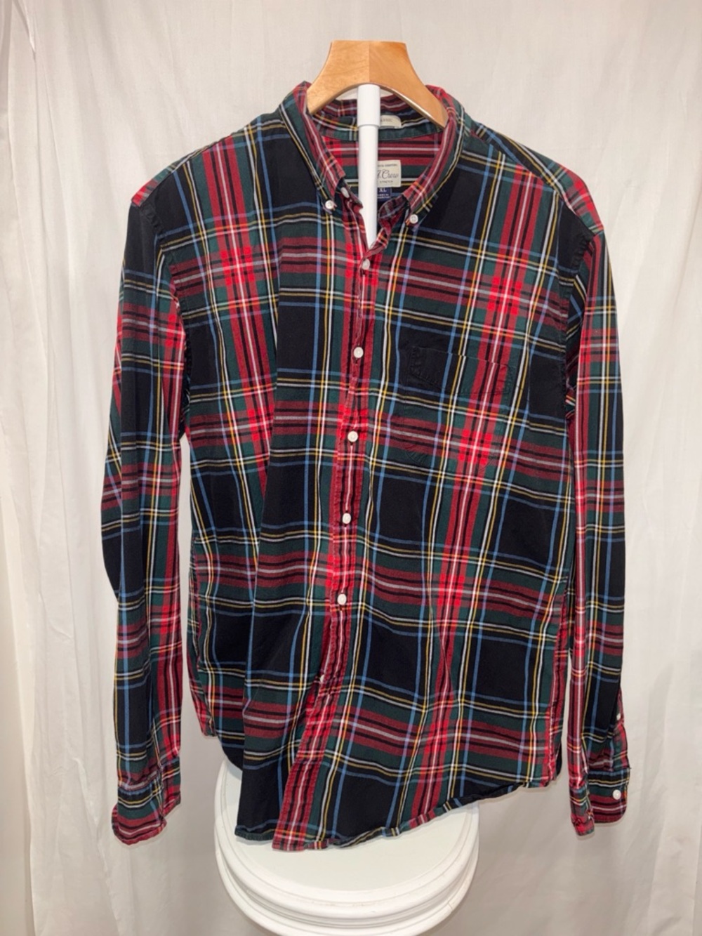 J. Crew Red & Black Plaid Button-Down Shirt